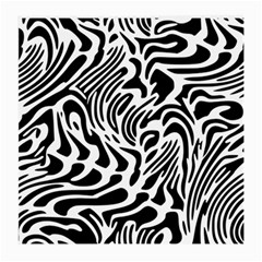 Psychedelic Zebra Black White Line Medium Glasses Cloth by Mariart