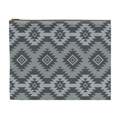 Triangle Wave Chevron Grey Sign Star Cosmetic Bag (xl) by Mariart