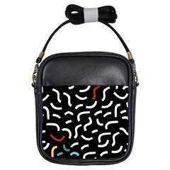 Toucan White Bluered Girls Sling Bags by Mariart