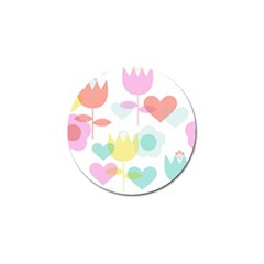 Tulip Lotus Sunflower Flower Floral Staer Love Pink Red Blue Green Golf Ball Marker (10 Pack) by Mariart