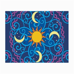 Sun Moon Star Space Vector Clipart Small Glasses Cloth (2-side) by Mariart