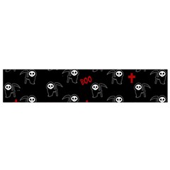 Death Pattern - Halloween Flano Scarf (small) by Valentinaart