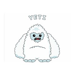 Yeti Double Sided Flano Blanket (mini)  by Valentinaart