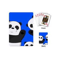 Cute Pandas Playing Cards (mini)  by Valentinaart