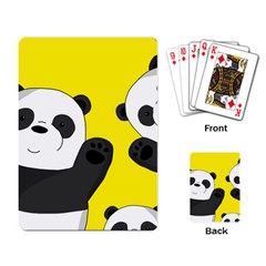 Cute Pandas Playing Card by Valentinaart