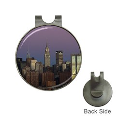 Skyline City Manhattan New York Hat Clips With Golf Markers by BangZart