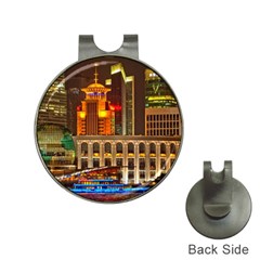 Shanghai Skyline Architecture Hat Clips With Golf Markers by BangZart