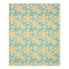 Seamless Pattern Blue Floral Shower Curtain 60  X 72  (medium)  by paulaoliveiradesign