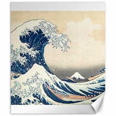 The Classic Japanese Great Wave Off Kanagawa By Hokusai Canvas 20  X 24   by PodArtist