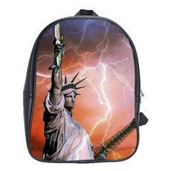 Statue Of Liberty New York School Bag (xl) by Nexatart