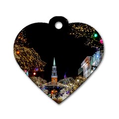 Church Decoration Night Dog Tag Heart (two Sides)