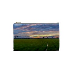 Landscape Sunset Sky Sun Alpha Cosmetic Bag (small)  by Nexatart