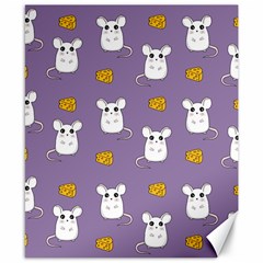 Cute Mouse Pattern Canvas 8  X 10  by Valentinaart