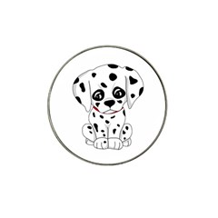 Cute Dalmatian Puppy  Hat Clip Ball Marker (4 Pack) by Valentinaart