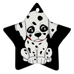 Cute Dalmatian Puppy  Star Ornament (two Sides) by Valentinaart
