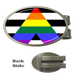 Straight Ally Flag Money Clips (oval)  by Valentinaart