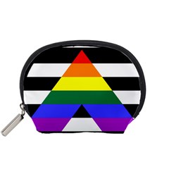 Straight Ally Flag Accessory Pouches (small)  by Valentinaart
