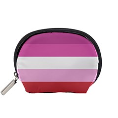 Lesbian Pride Flag Accessory Pouches (small)  by Valentinaart