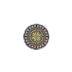 High Contrast Mandala 1  Mini Buttons by linceazul