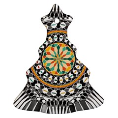 High Contrast Mandala Ornament (christmas Tree)  by linceazul