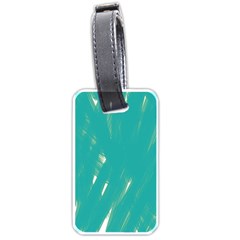 Background Green Abstract Luggage Tags (one Side) 