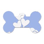 Clouds Sky Air Balloons Heart Blue Dog Tag Bone (Two Sides)