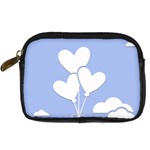 Clouds Sky Air Balloons Heart Blue Digital Camera Cases