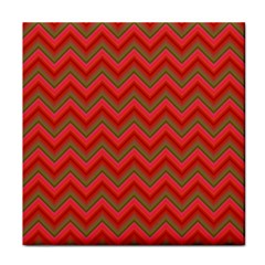 Background Retro Red Zigzag Face Towel by Nexatart