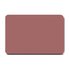 Blush Gold Coppery Pink Solid Color Small Doormat  by PodArtist