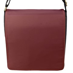 Blush Gold Coppery Pink Solid Color Flap Messenger Bag (s) by PodArtist