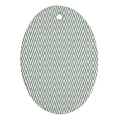 Vintage Pattern Chevron Ornament (oval)