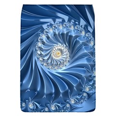 Blue Fractal Abstract Spiral Flap Covers (l)  by Nexatart
