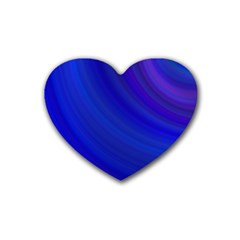 Blue Background Abstract Blue Heart Coaster (4 Pack) 