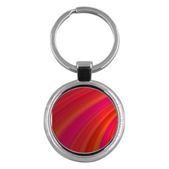 Abstract Red Background Fractal Key Chains (round) 