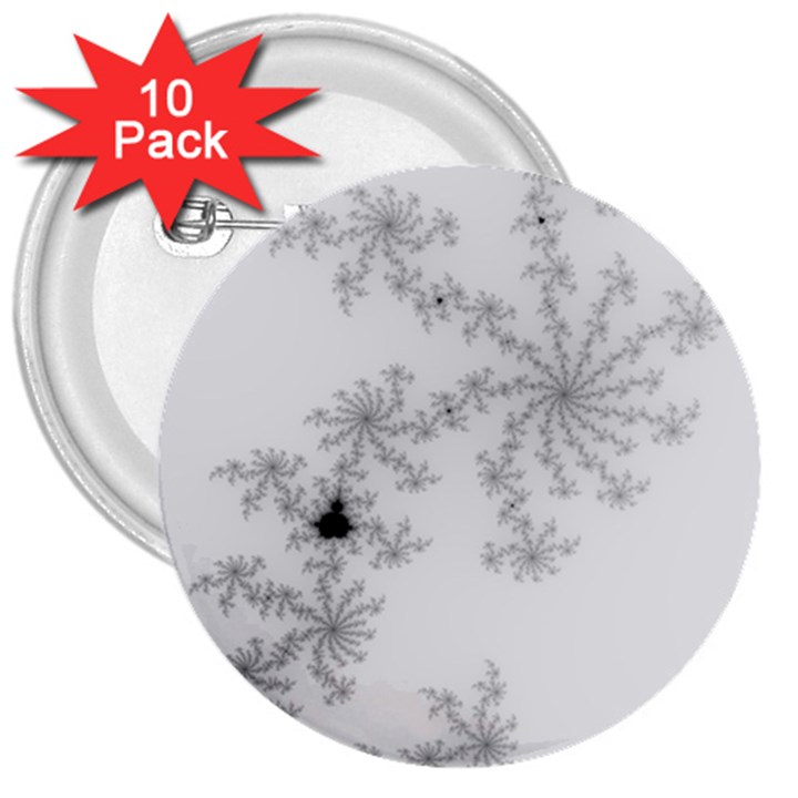 Mandelbrot Apple Males Mathematics 3  Buttons (10 pack) 