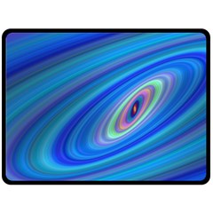 Oval Ellipse Fractal Galaxy Fleece Blanket (large)  by Nexatart