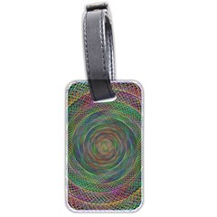 Spiral Spin Background Artwork Luggage Tags (two Sides) by Nexatart