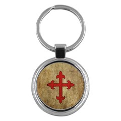 Crusader Cross Key Chains (round)  by Valentinaart