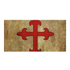 Crusader Cross Satin Wrap by Valentinaart