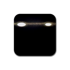  Black Lite!  Rubber Coaster (square) 