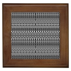 Aztec Influence Pattern Framed Tiles by ValentinaDesign