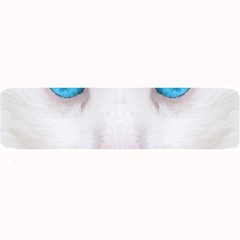Beautiful White Face Cat Animals Blue Eye Large Bar Mats by Mariart