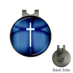 Blue Cross Christian Hat Clips With Golf Markers by Mariart