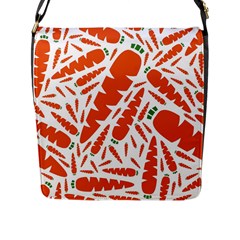 Carrots Fruit Vegetable Orange Flap Messenger Bag (l)  by Mariart