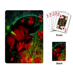 Flower Power, Wonderful Flowers, Vintage Design Playing Card by FantasyWorld7