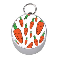 Fruit Vegetable Carrots Mini Silver Compasses by Mariart