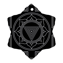 Kali Yantra Inverted Ornament (snowflake) by Mariart
