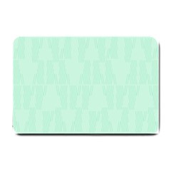 Line Blue Chevron Small Doormat  by Mariart