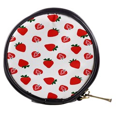 Red Fruit Strawberry Pattern Mini Makeup Bags by Mariart