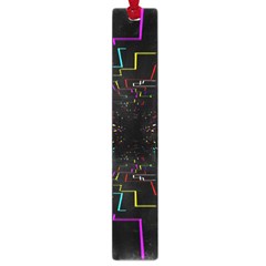 Seamless 3d Animation Digital Futuristic Tunnel Path Color Changing Geometric Electrical Line Zoomin Large Book Marks by Mariart